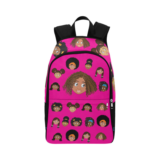 Girl with Curly Hair Junior Backpack