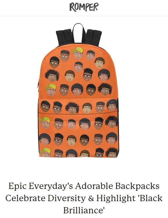 Epic Everyday's Adorable Backpacks Celebrate Diversity & Highlight 'Black Brilliance'