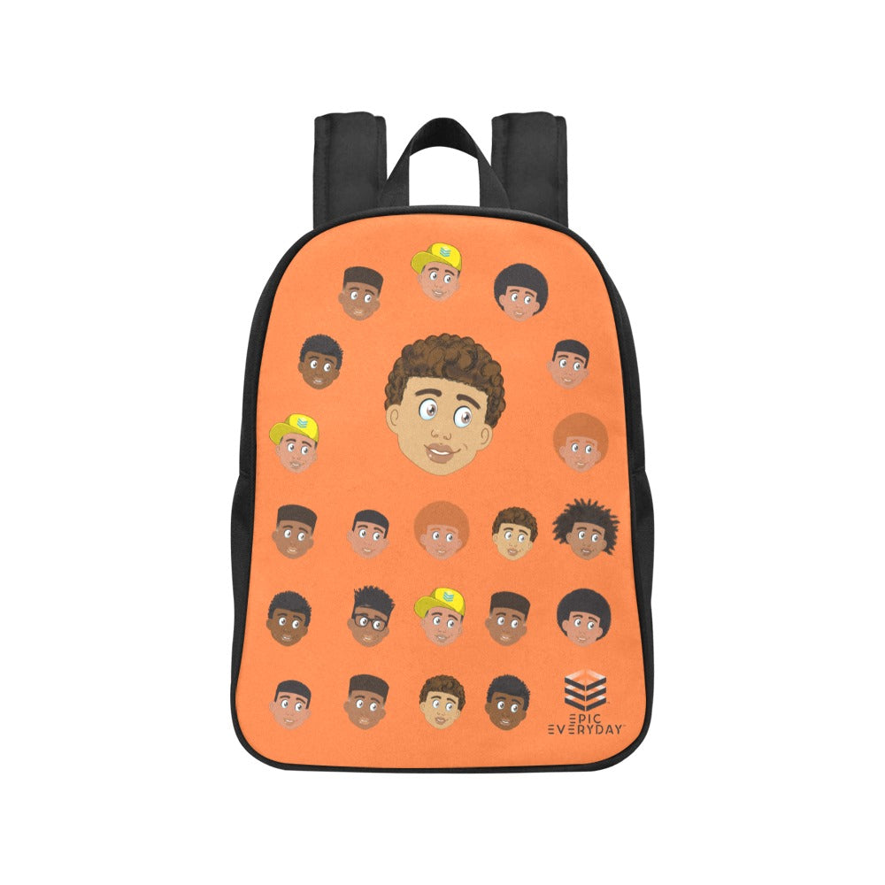 Boy with Curly-Hair Mini Backpack