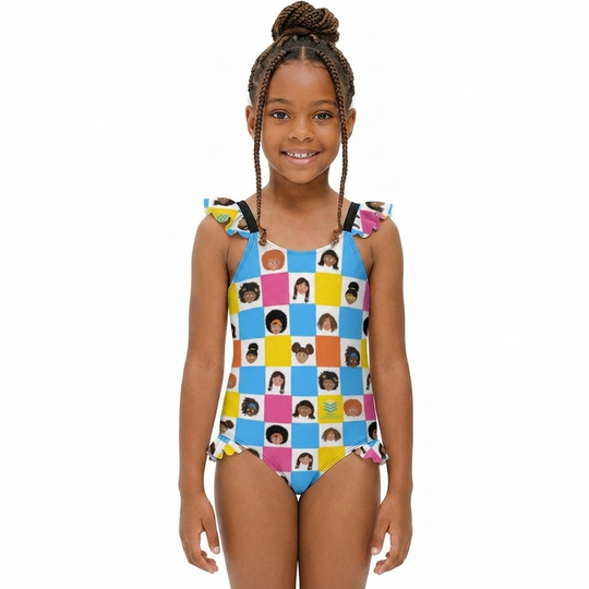 Girls One Piece Swimsuit