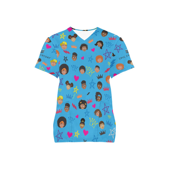 V Neck Scrub Top