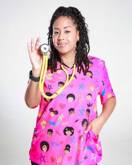 V Neck Scrub Top