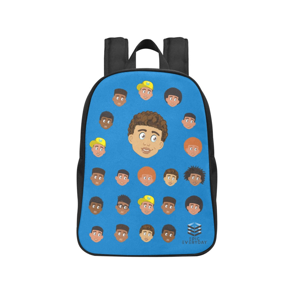 Boy with Curly-Hair Mini Backpack