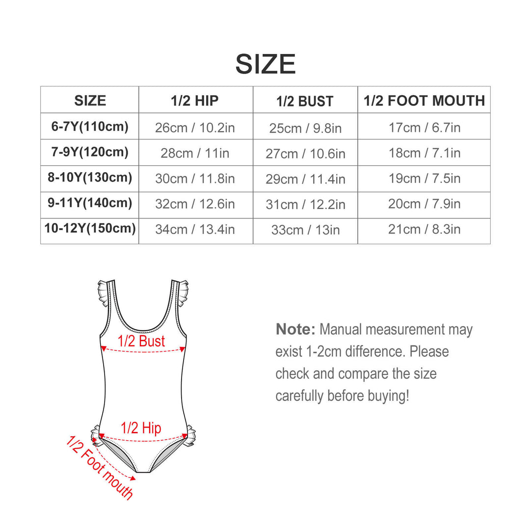 Girls One Piece Swimsuit