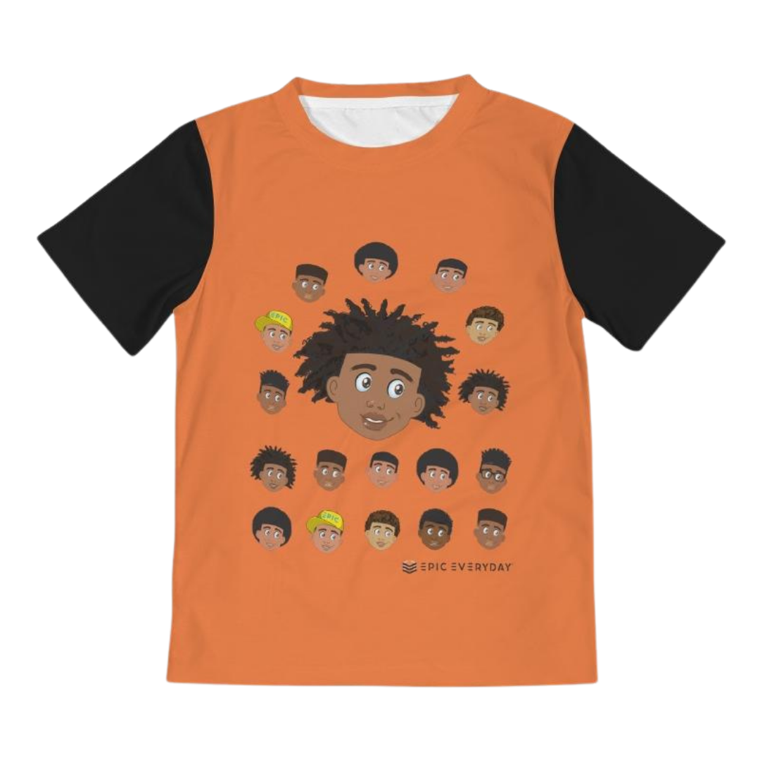 Boys Curly-Locs Tee Front