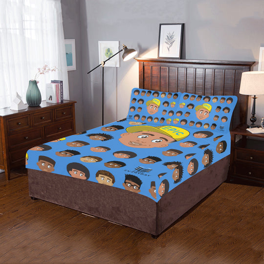 Boy with Hat Twin/Full Duvet Cover Set (inserts are NOT included)