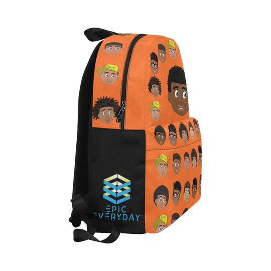 African American Boys Orange EPIC EVERYDAY Backpack
