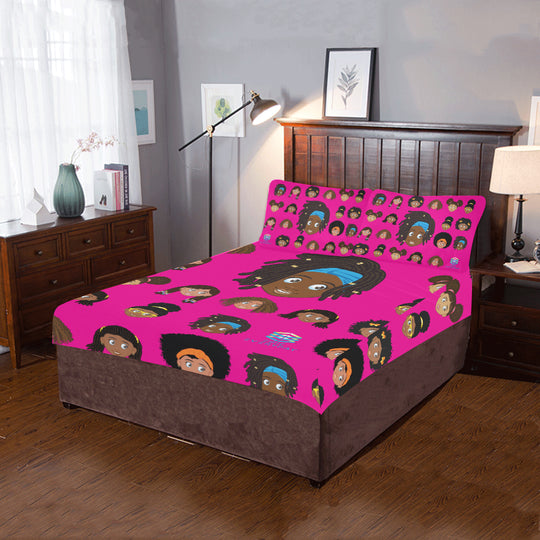 Girl Loc Twin/Full Duvet Cover Set (inserts are NOT included)