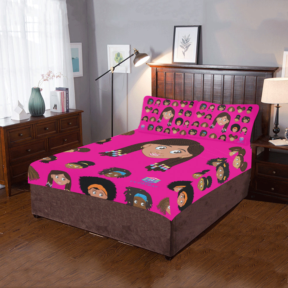 Girl with Beads Twin/Full Duvet Cover Set (inserts are NOT included)