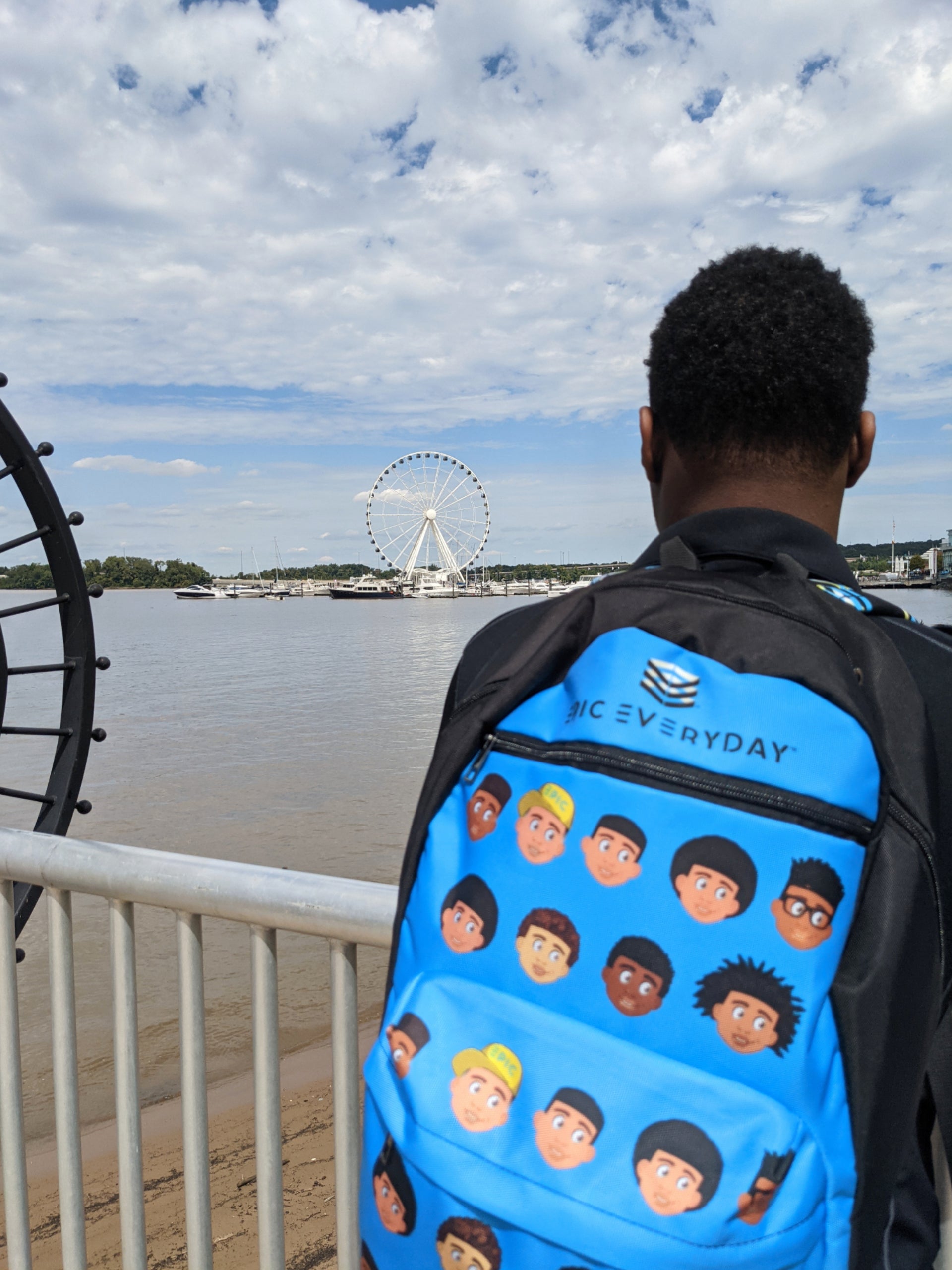 Boys blue backpack online