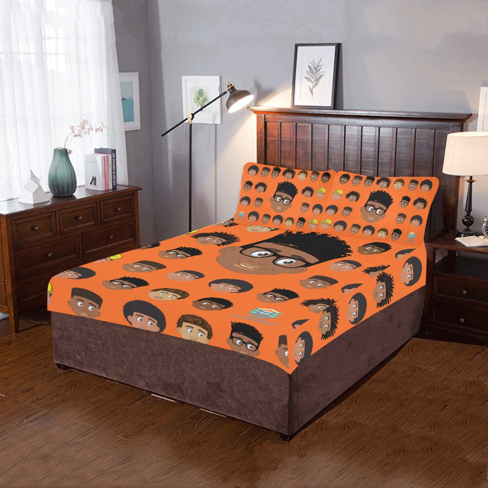 Boy Glasses Twin/Full Duvet Cover Set (inserts are NOT included)