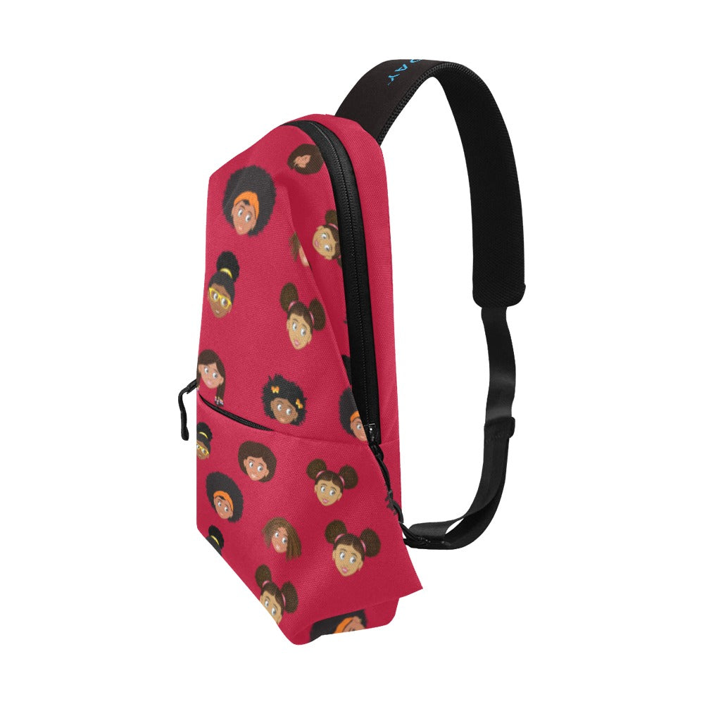 Red Girls Chest Bag