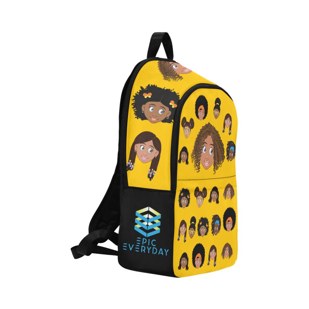Girl with Curly Hair Junior Backpack