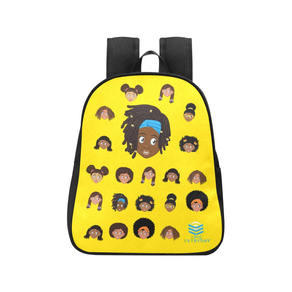 Girl with Locs Mini Backpack