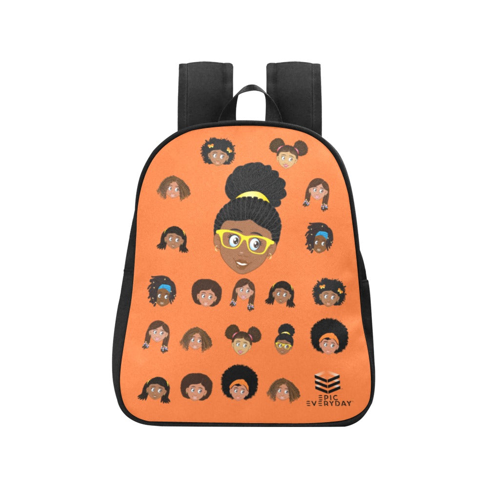 Girl with Glasses Mini Backpack
