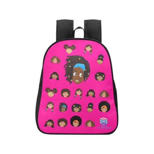 Girl with Locs Mini Backpack